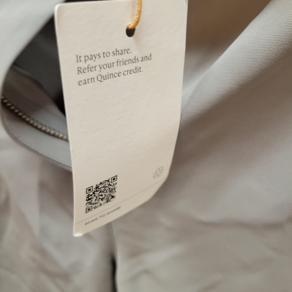 QUINCE NWT size 12 Coastal Grey Stretch Crepe Classic Women's Trousers - Picture 2 of 4